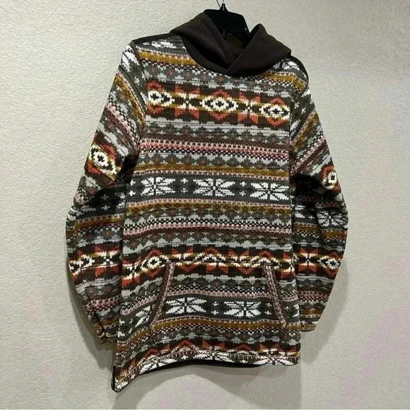 Dakota Grizzly Men’s Pullover Hoodie Sweatshirt Size Medium Hood Polyester Brown - Picture 5 of 16